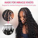 UK Shipping | Burmese Curly Pre-Separated Feather Crochet Human Hair Extensions for Miracle Knots Boho Braids - wowangel
