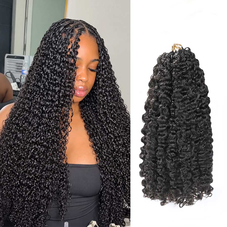 UK Shipping | Burmese Curly Pre-Separated Feather Crochet Human Hair Extensions for Miracle Knots Boho Braids - wowangel