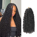 UK Shipping | Burmese Curly Pre-Separated Feather Crochet Human Hair Extensions for Miracle Knots Boho Braids - wowangel