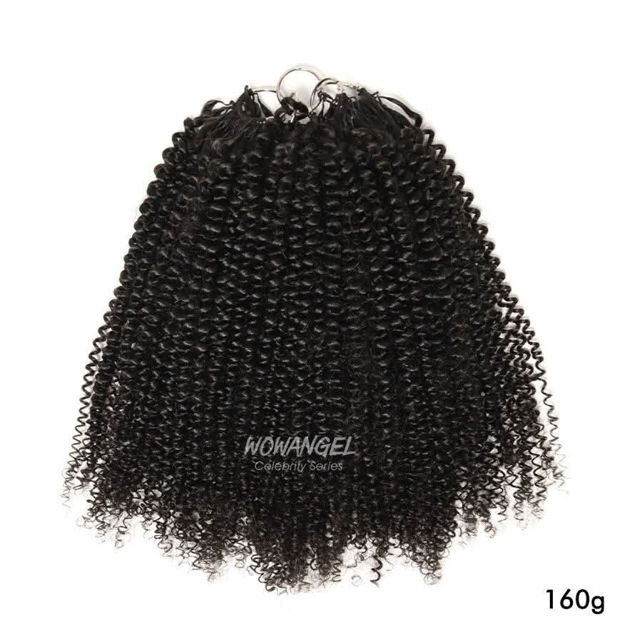 UK Shipping | Kinky Curlyr Pre - Separated Feather Crochet Human Hair Extensions - wowangel