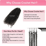 UK Shipping | Kinky Curlyr Pre - Separated Feather Crochet Human Hair Extensions - wowangel