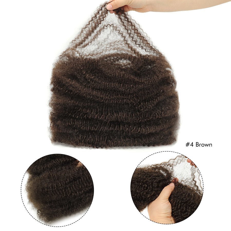 UK Shipping | Natural / 4/ 27 Afro kinky Bulk Hair Extensions For Braiding Dreadlock Human Hair - wowangel