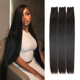 UK Shipping | Straight Hair Bundles Deal 3pcs 100% Human Hair Weaves - wowangel