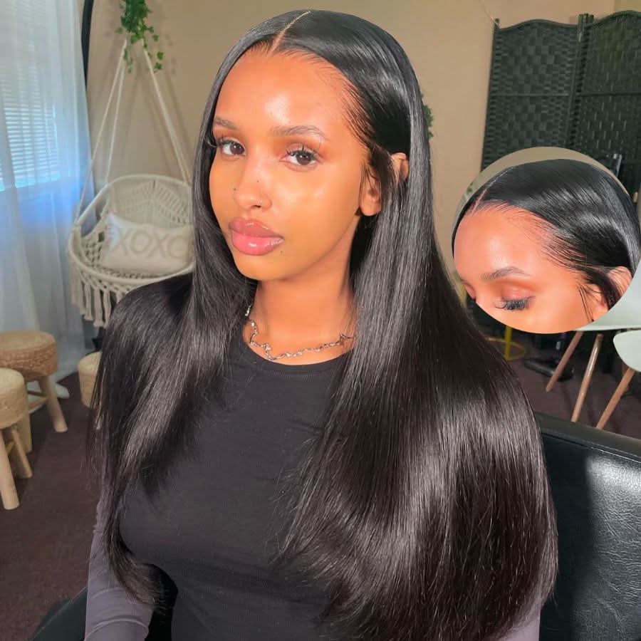 UK Shipping | WOWANGEL Skinlike Real HD Lace Frontal Wig 13x4 Straight Wig - wowangel