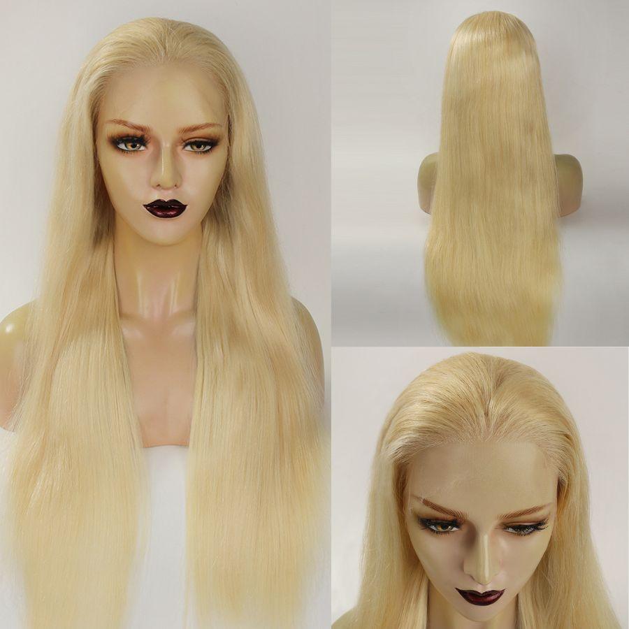 Upgrade 2.0 | 613 Blonde Wig Straight Skinlike Real HD Lace 13x6 Full Frontal Wigs - wowangel