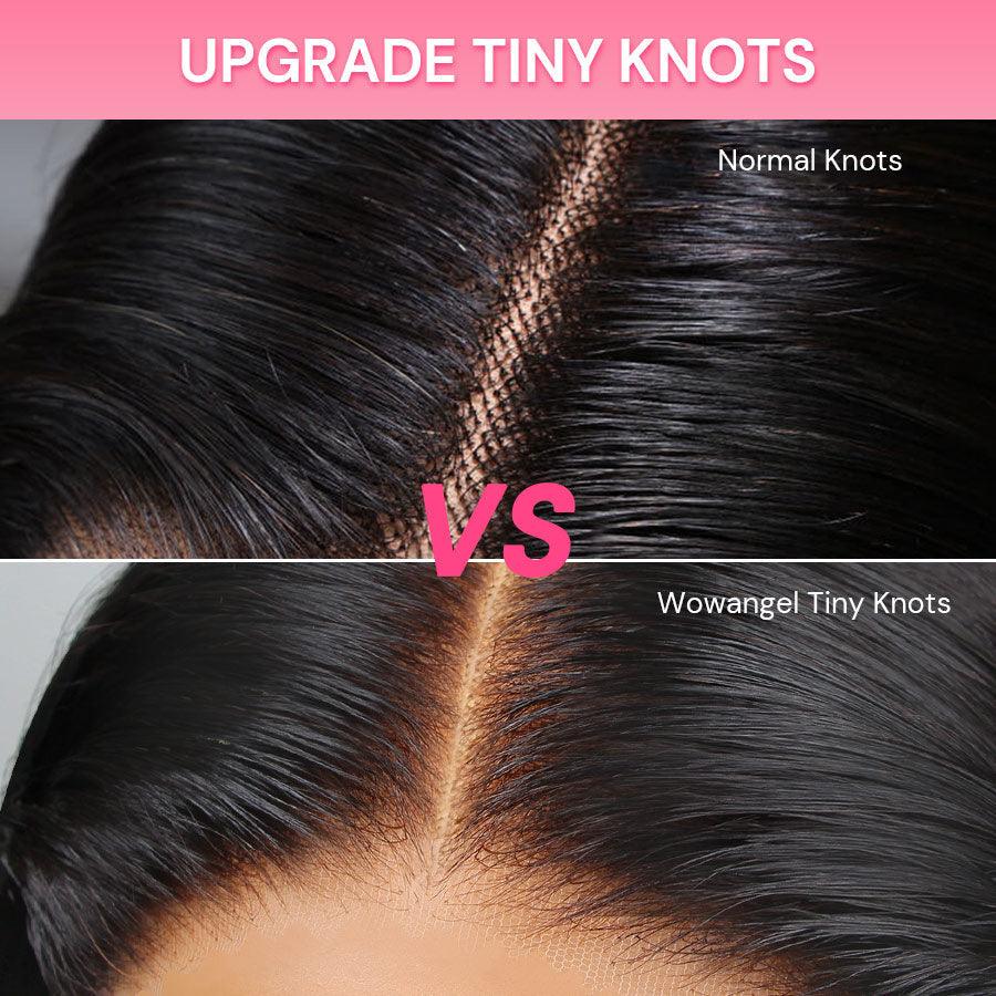 Comparison of normal knots vs Wowangel tiny knots