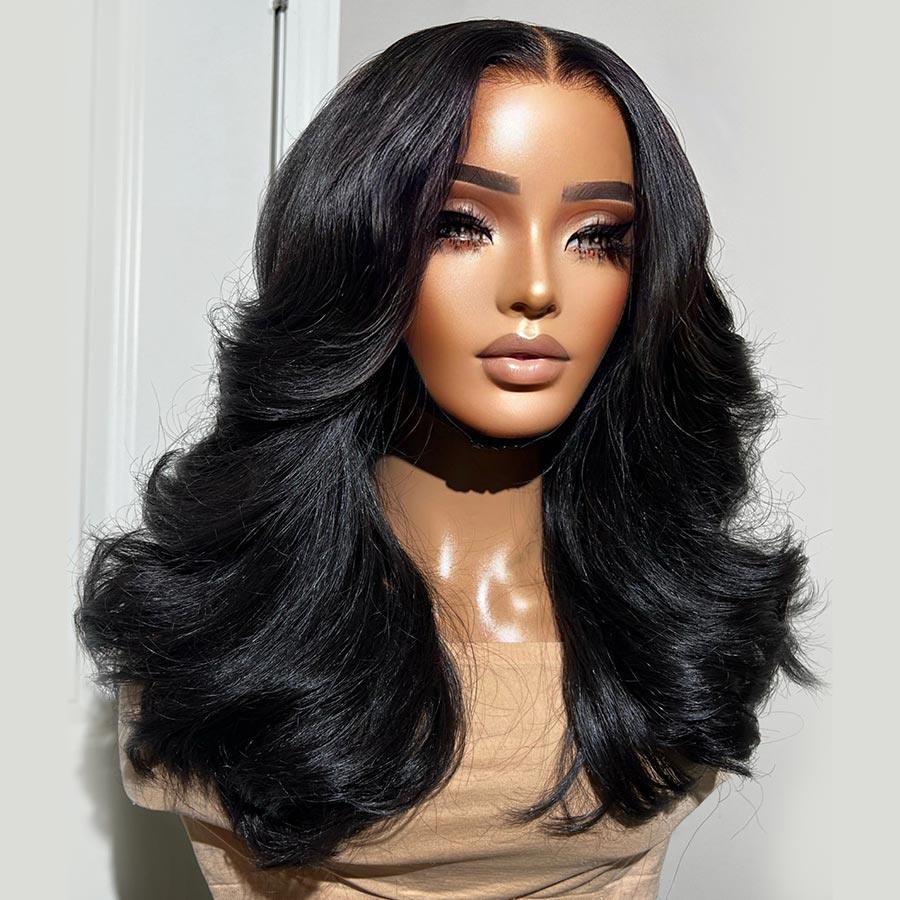 WOWANGEL HD Lace 13X6 Body Wave Wig on mannequin