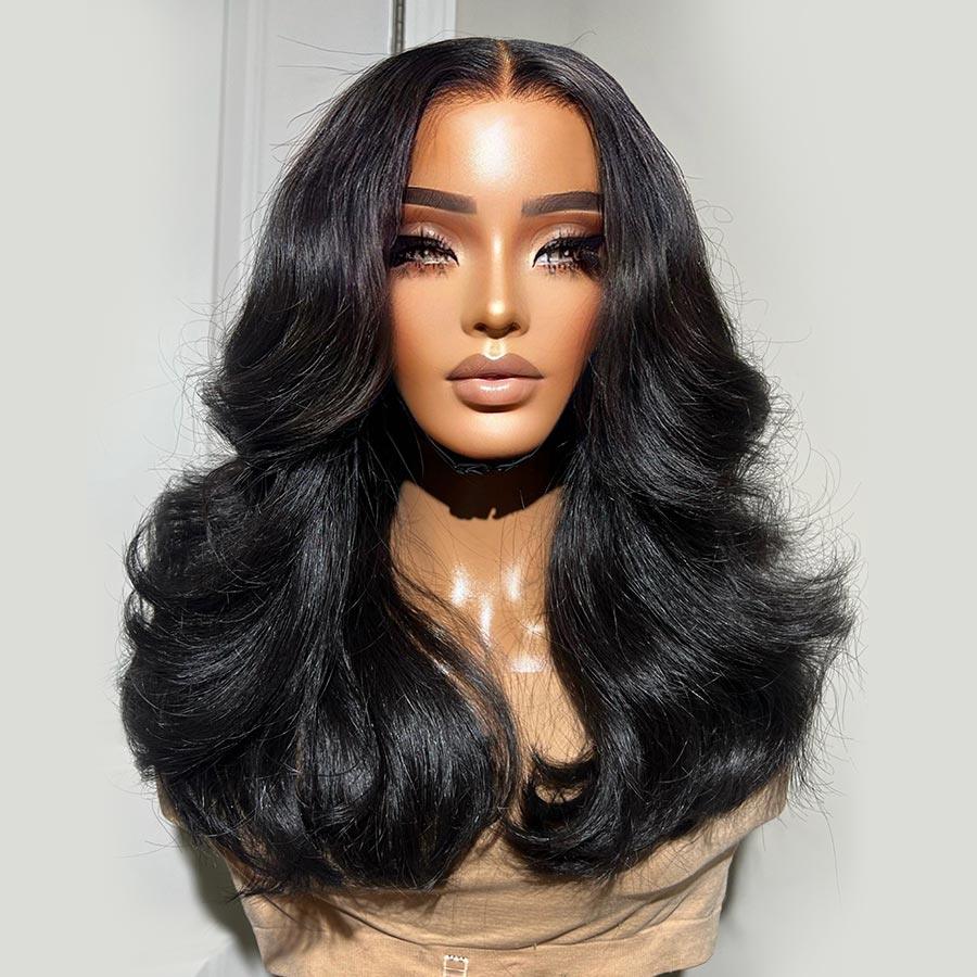 Upgrade Pre Everything 13X6 Lace Front Wigs Body Wave Wear & Go Pre Max Wig - wowangel