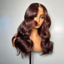 Upgrade Pre Everything Dark Reddish Brown 13X6 Lace Front Wigs Pre Max Wig - wowangel