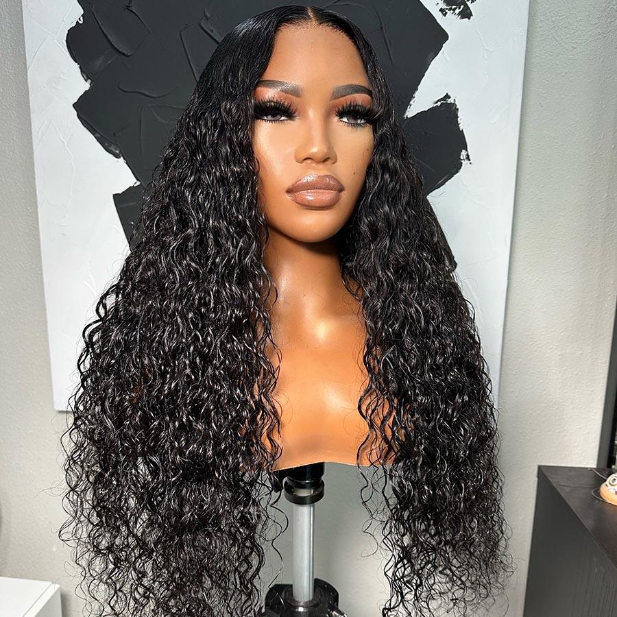 Upgrade Pre Everything Wear & Go 13X6 Lace Front Wigs Water Wave Pre Max Wig - wowangel