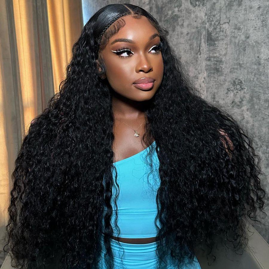 Upgrade Pre Everything Wear & Go 13X6 Lace Front Wigs Water Wave Pre Max Wig - wowangel