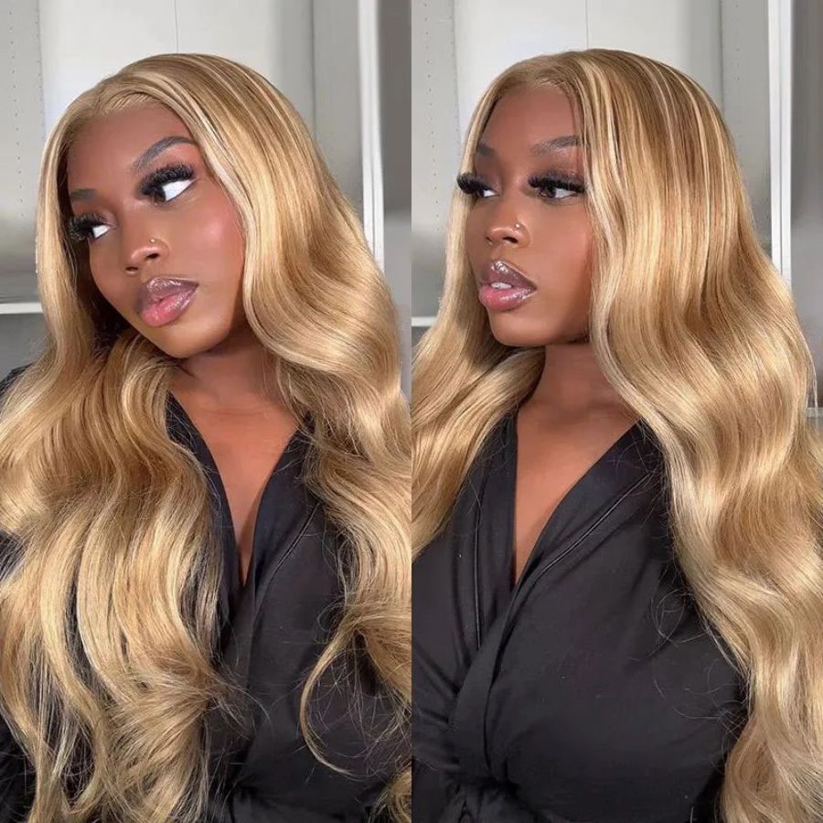USA Shipping | 613 Blonde Highlight HD 13x4 Lace Full Frontal Wig - wowangel