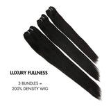 USA Shipping | Hair Bundles Deal 3pcs Straight/Body Wave 100% Human Hair Weaves - wowangel