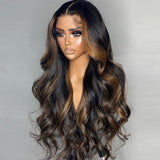 USA Shipping | Highlight 5X5 HD Lace Closure Wig Body Wave Wear & Go Wig 250% Density - wowangel