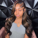 USA Shipping | Highlight 5X5 HD Lace Closure Wig Body Wave Wear & Go Wig 250% Density - wowangel