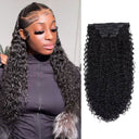 USA Shipping | Kinky Curly Classic Lace Weft Clip Ins Hair Extensions - wowangel