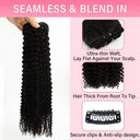 USA Shipping | Kinky Curly Classic Lace Weft Clip Ins Hair Extensions - wowangel