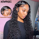 USA Shipping | Skinlike Real HD Lace 13x6 Full Frontal Wigs Curly 250% Density - wowangel