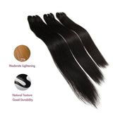WOWANGEL 13x4 Skinlike Real HD Lace Frontal with 3 Bundles Straight - wowangel