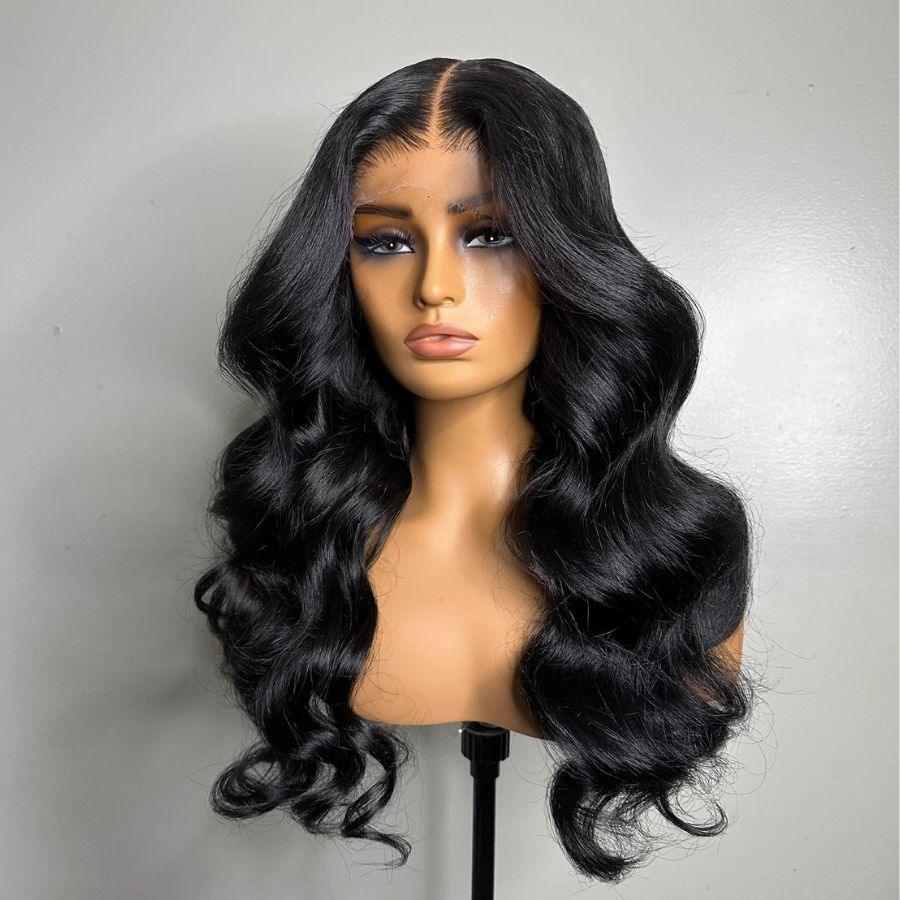 WOWANGEL 13X6 HD Lace Full Frontal Wigs Premium Raw Hair Body Wave - wowangel