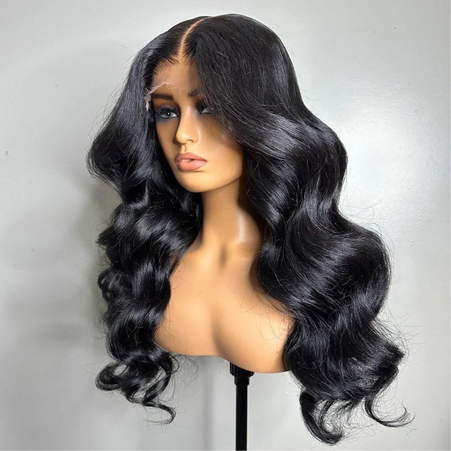 WOWANGEL 13X6 HD Lace Full Frontal Wigs Premium Raw Hair Body Wave - wowangel