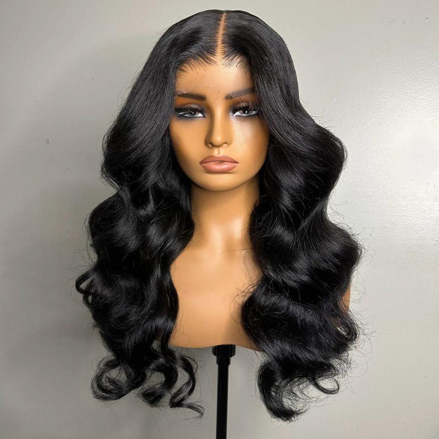 WOWANGEL 13X6 HD Lace Full Frontal Wigs Premium Raw Hair Body Wave - wowangel