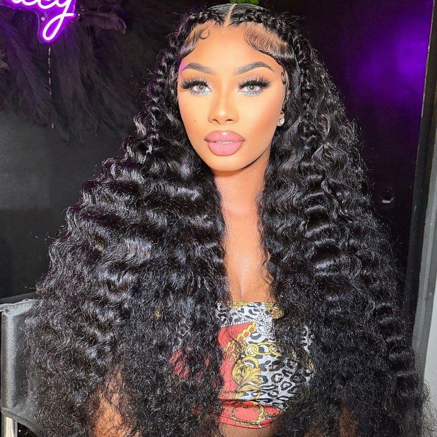 WOWANGEL 13x6 HD lace front wig with loose deep wave style