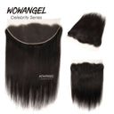 WOWANGEL 13x6 Skinlike Real HD Lace Frontal with 3 Bundles Straight - wowangel