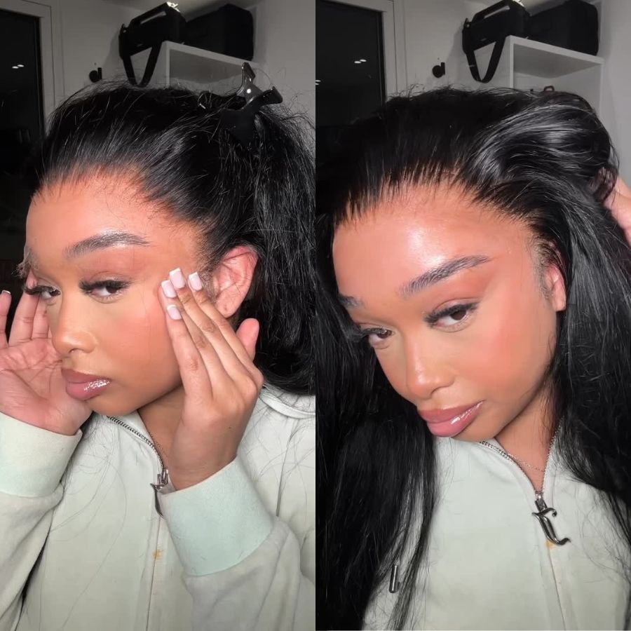 WOWANGEL 250% Density 13X6 HD Lace Front Wigs Straight HD Lace Closure Wig - wowangel