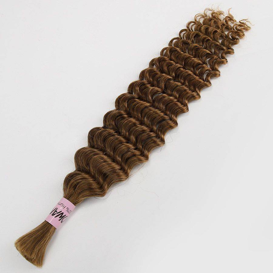 WOWANGEL 30 Color Human Braiding Hair For Boho Braids Deep Wave 100g - wowangel