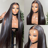 WOWANGEL 34 inch 13X6 HD Lace Full Frontal Wig Long Length Straight Wig - wowangel