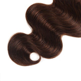 WOWANGEL 4 Brown Color Hair Bundles Deal 3pcs Body Wave 100% Human Hair Weaves - wowangel