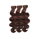 WOWANGEL 4 Brown Color Hair Bundles Deal 3pcs Body Wave 100% Human Hair Weaves - wowangel