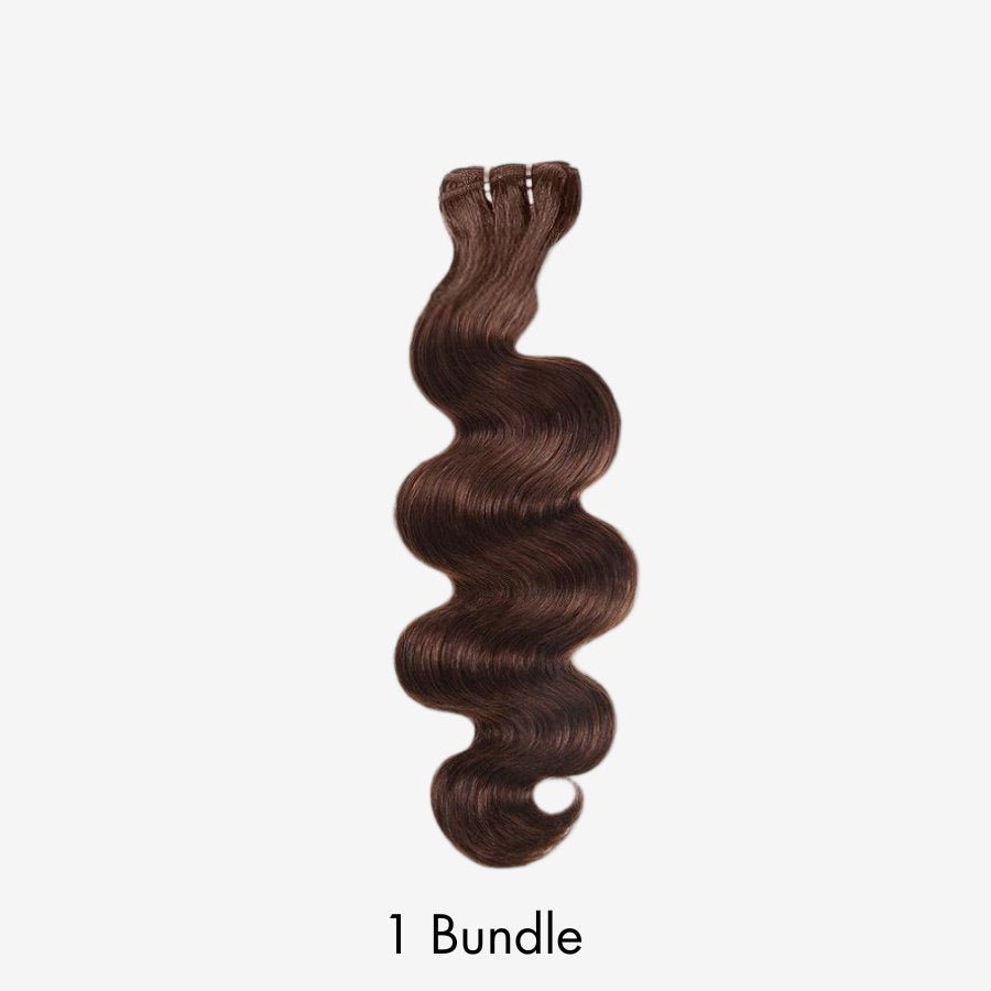 WOWANGEL 4 Brown Color Hair Bundles Deal Body Wave 100% Human Hair Weaves - wowangel