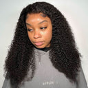 WOWANGEL 4C Texture Hair 13X6 Skinlike Real HD Lace Front Wig Kinky Curly - wowangel