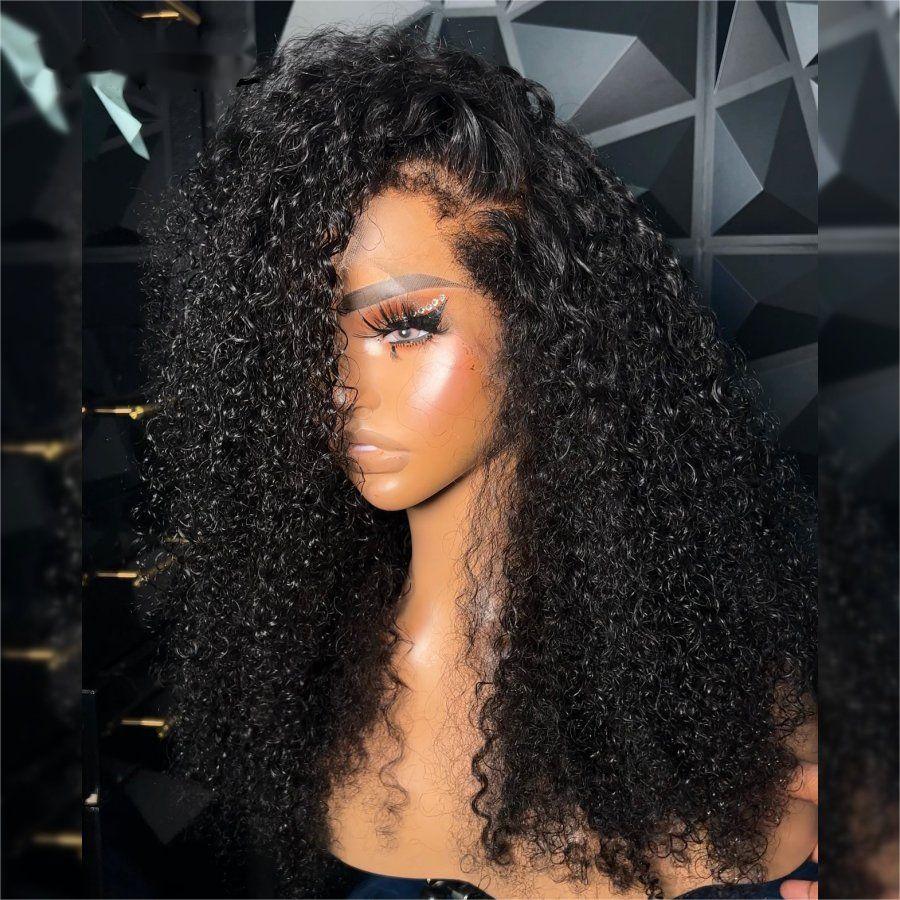 WOWANGEL 4C textured edges HD lace front wig on mannequin