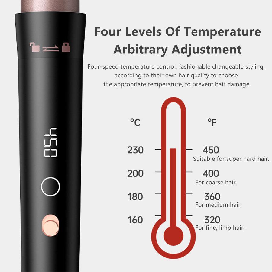 Temperature control settings for WOWANGEL curling iron