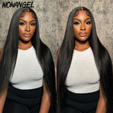 WOWANGEL 5x5 Skinlike Real HD Lace Closure with 3 Bundles Straight - wowangel