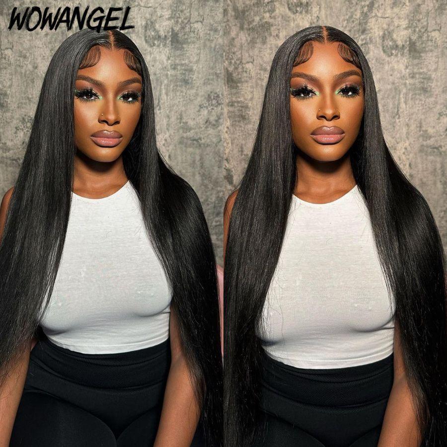 Model wearing WOWANGEL HD Lace Closure Wig