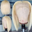 WOWANGEL 613 Blonde Straight BOB 13X4 Skinlike Real HD Lace Frontal Wig 180% Density - wowangel