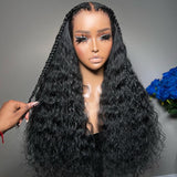 WOWANGEL 7X6 Drawstring Glueless Wigs Loose Deep Wave HD Lace Wigs - wowangel