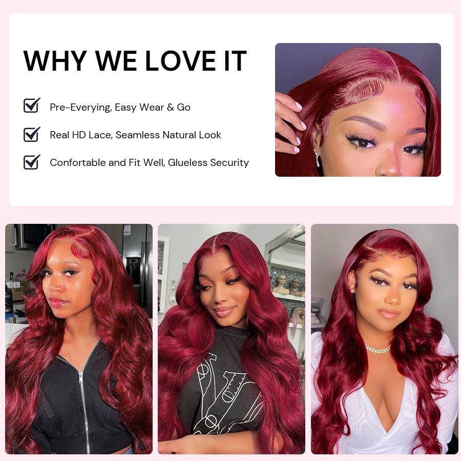 Benefits of WOWANGEL wig: easy wear, HD lace, natural look.