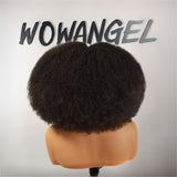 WOWANGEL Afro Puff Half Wig Fluffy Natural Seamless Flip Over Wigs Beginner Friendly - wowangel
