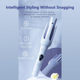 WOWANGEL Automatic Curling Iron Wand Curling, Auto Spin Iron Hair Curler - wowangel
