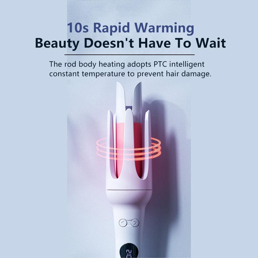 Curling iron with 10s rapid warming feature