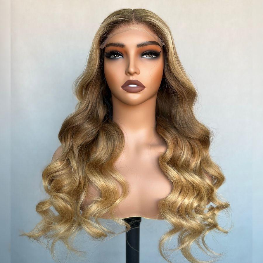 WOWANGEL Balayage 5X5 HD Lace Closure Wig front view