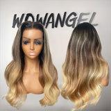 WOWANGEL Balayage Blonde Premium Raw Hair 13X6 HD Lace Frontal Wig - wowangel