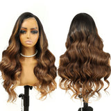 WOWANGEL Balayge Blonde HD Lace 13X6 Full Frontal Wig Body Wave Pre Plucked Hairline - wowangel