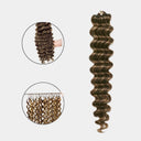 WOWANGEL Blonde Highlight Wave Pre-Separated Feather Crochet Human Hair Extensions for Miracle Knots Boho Braids - wowangel