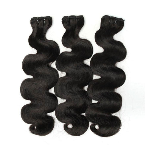 WOWANGEL Body Wave Raw Hair Bundles Deal 3pcs 100% Human Virgin Hair Weaves